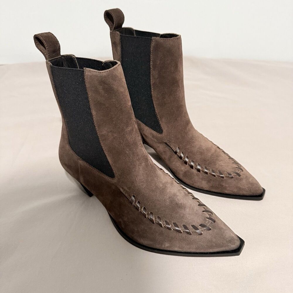 Rails Women’s Suede Cece Ankle Boots Pointed Toe Sz 37 - Picture 4 of 10